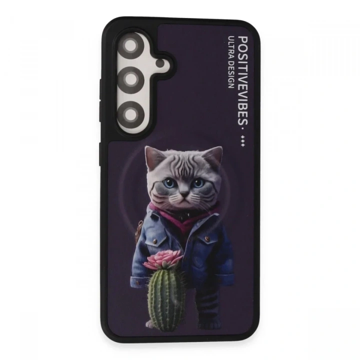 Mey İthalat®  Samsung Galaxy S24 Fun Magsafe Kapak - Derin Mor