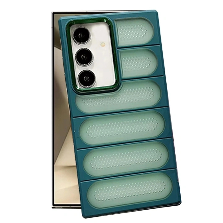 Mey İthalat®  Samsung Galaxy S24 Kılıf Airmax Silikon Kapak - Koyu Yeşil