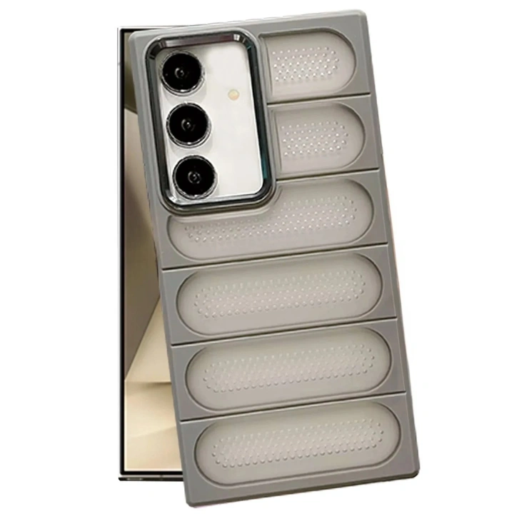 Mey İthalat®  Samsung Galaxy S24 Kılıf Airmax Silikon Kapak - Titan Gri