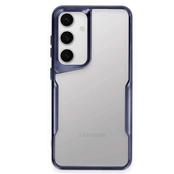 Mey İthalat®  Samsung Galaxy S24 Kılıf Boyi Silikon Kapak - Lacivert