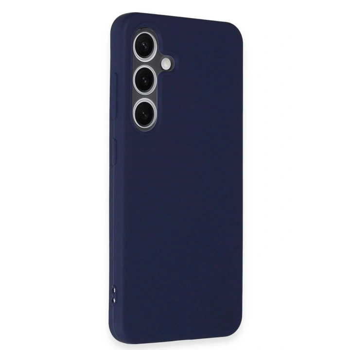 Mey İthalat®  Samsung Galaxy S24 Kılıf First Silikon - Lacivert