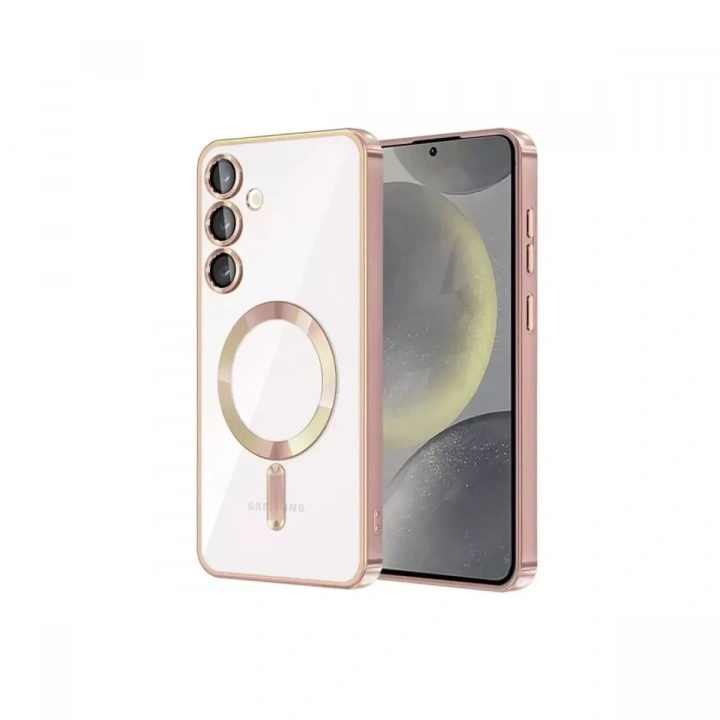 Mey İthalat®  Samsung Galaxy S24 Kılıf Kross Magneticsafe Kapak - Rose
