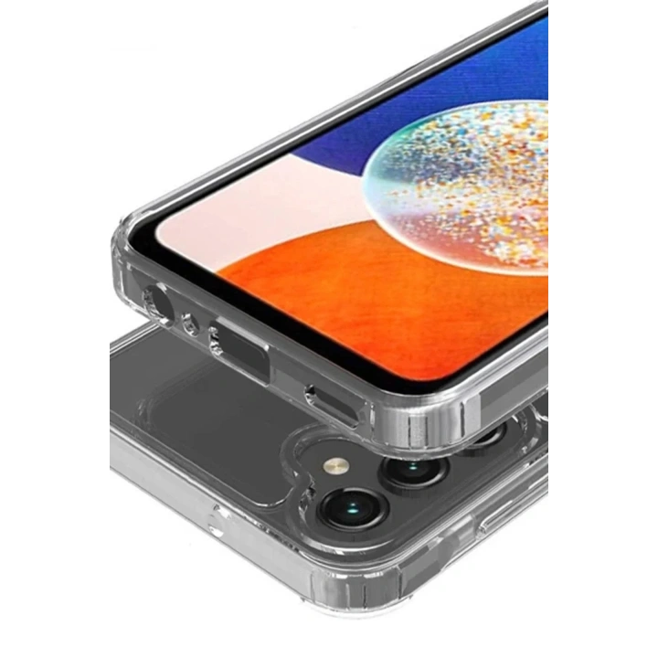 Mey İthalat®  Samsung Galaxy S24 Kılıf Magneticsafe Şeffaf Silikon - Şeffaf