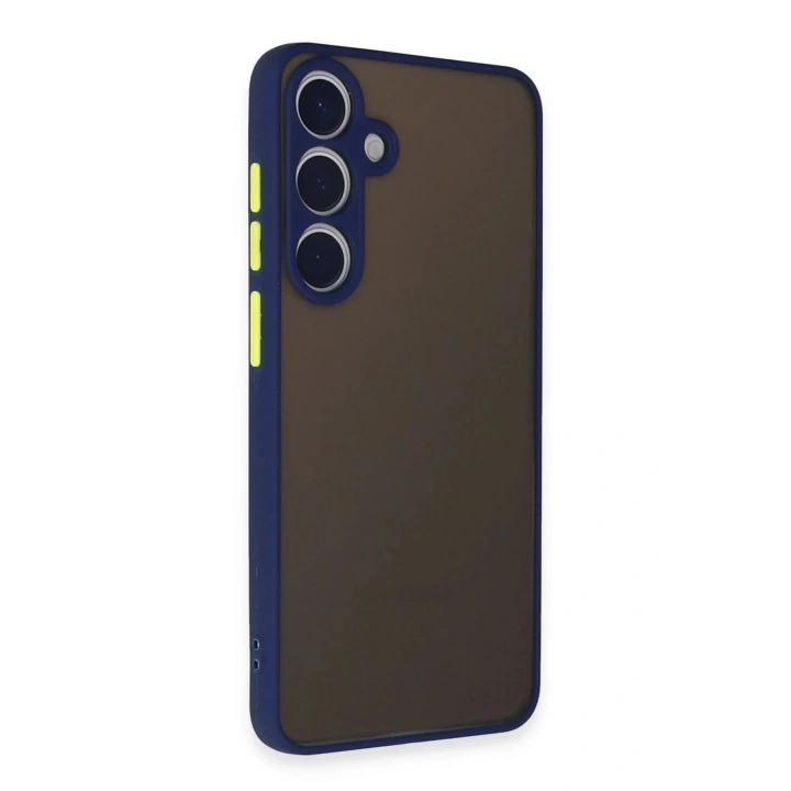 Mey İthalat®  Samsung Galaxy S24 Kılıf Montreal Silikon Kapak - Lacivert
