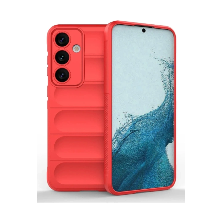 Mey İthalat®  Samsung Galaxy S24 Kılıf Optimum Silikon - Kırmızı