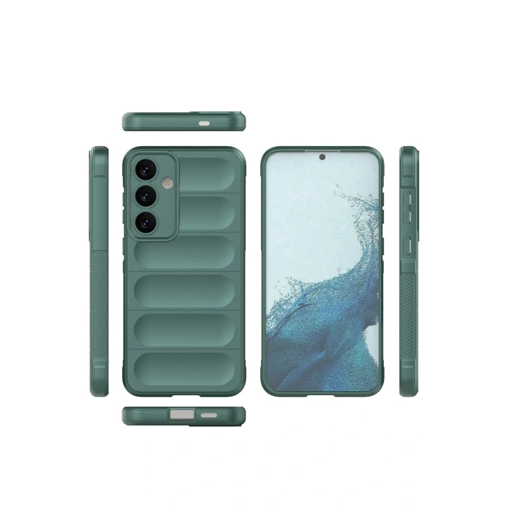 Mey İthalat®  Samsung Galaxy S24 Kılıf Optimum Silikon - Koyu Yeşil