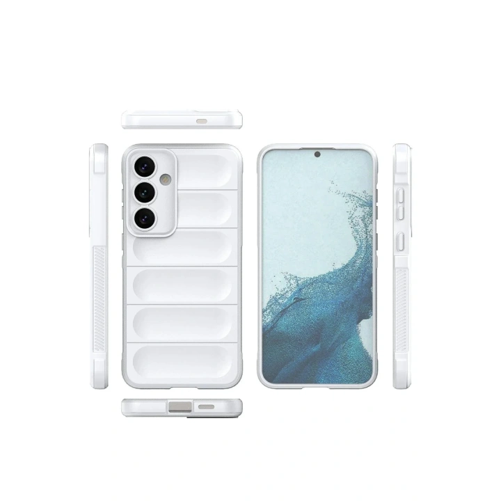 Mey İthalat®  Samsung Galaxy S24 Kılıf Optimum Silikon - Krem