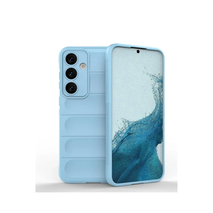 Mey İthalat®  Samsung Galaxy S24 Kılıf Optimum Silikon - Sky Blue