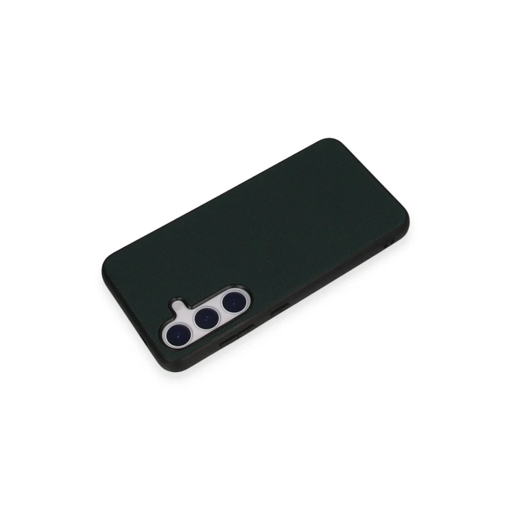 Mey İthalat®  Samsung Galaxy S24 Kılıf Taft Kapak - Koyu Yeşil