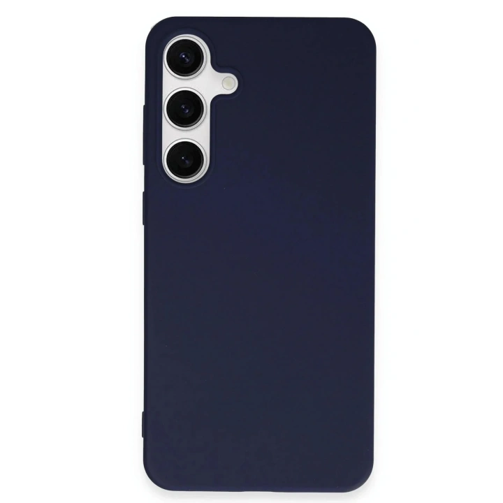 Mey İthalat®  Samsung Galaxy S24 Plus Kılıf First Silikon - Lacivert
