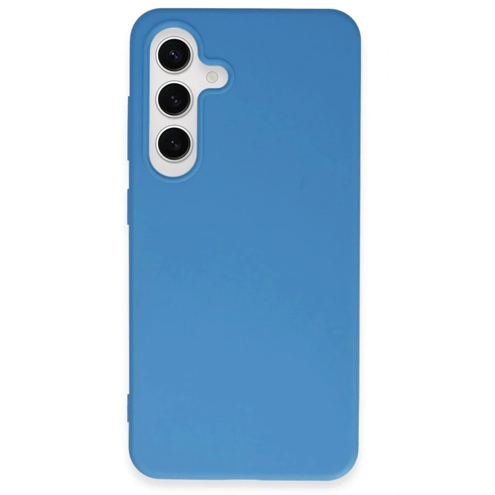 Mey İthalat®  Samsung Galaxy S24 Plus Kılıf First Silikon - Mavi