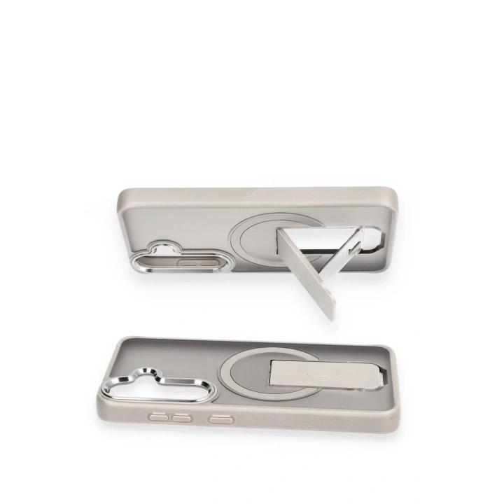 Mey İthalat®  Samsung Galaxy S24 Tork Magsafe Standlı Kapak - Lacivert