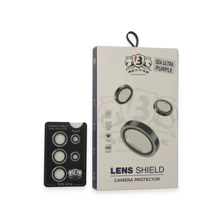 Mey İthalat®  Samsung Galaxy S24 Ultra Bilvis Titan Kamera Lens - Derin Mor