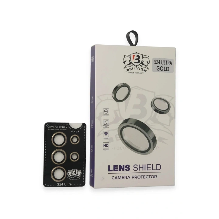Mey İthalat®  Samsung Galaxy S24 Ultra Bilvis Titan Kamera Lens - Gold