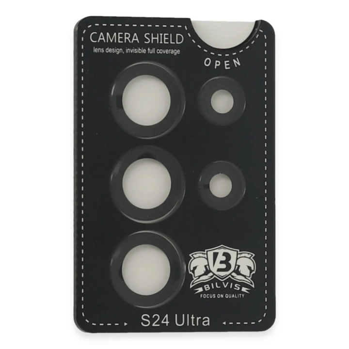 Mey İthalat®  Samsung Galaxy S24 Ultra Bilvis Titan Kamera Lens - Siyah