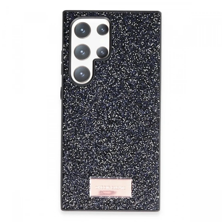 Mey İthalat®  Samsung Galaxy S24 Ultra Bright Simli Kapak - Siyah