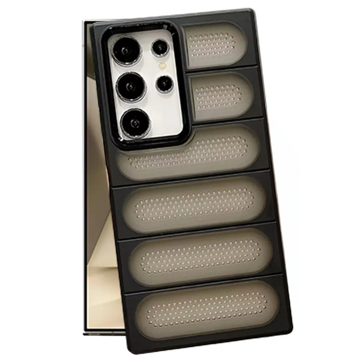 Mey İthalat®  Samsung Galaxy S24 Ultra Kılıf Airmax Silikon Kapak - Siyah
