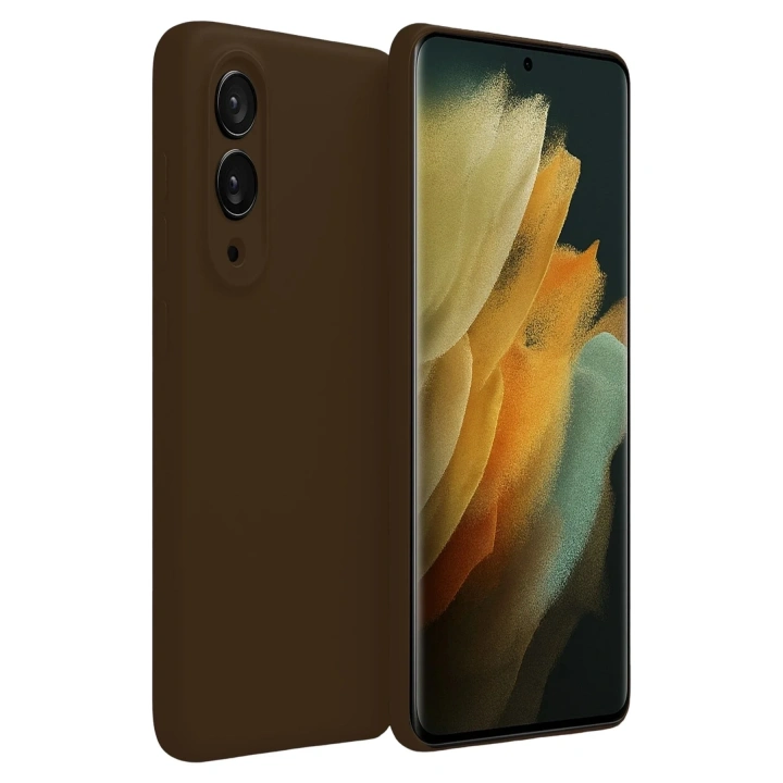 Mey İthalat®  Samsung Galaxy S25 Edge First Silikon - Kahverengi