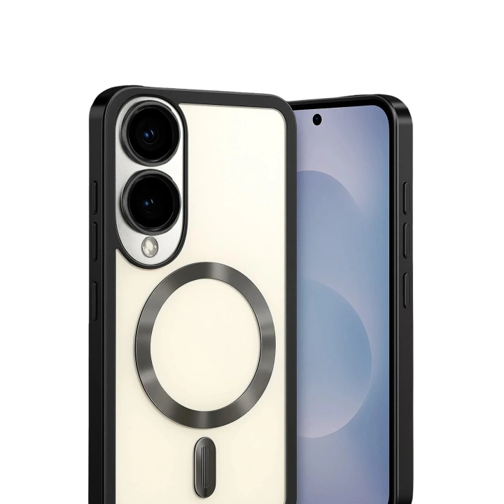 Mey İthalat®  Samsung Galaxy S25 Edge Kross Magneticsafe Kapak - Siyah