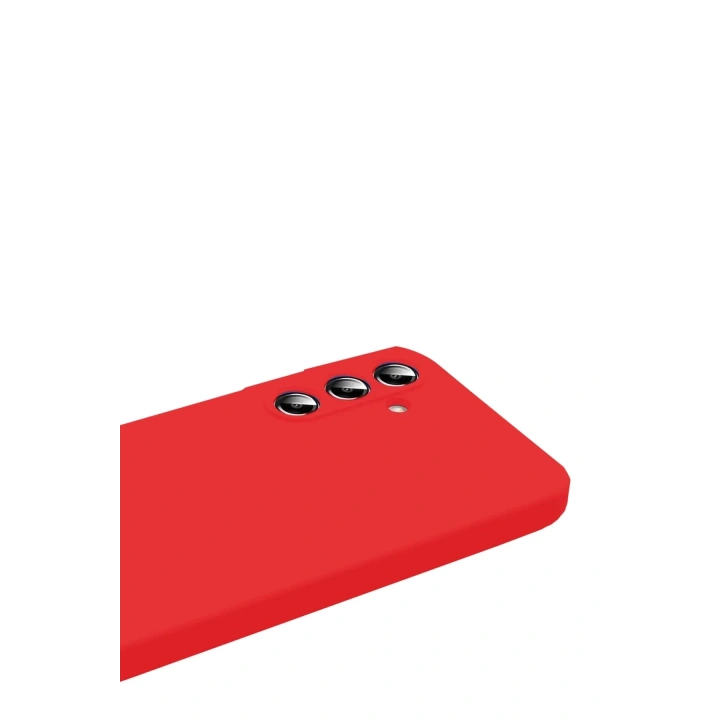 Mey İthalat®  Samsung Galaxy S25 FE Nano içi Kadife Silikon - Kırmızı