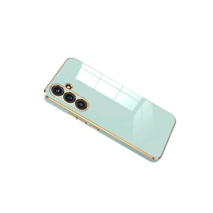 Mey İthalat®  Samsung Galaxy S25 FE Volet Silikon - Açık Yeşil