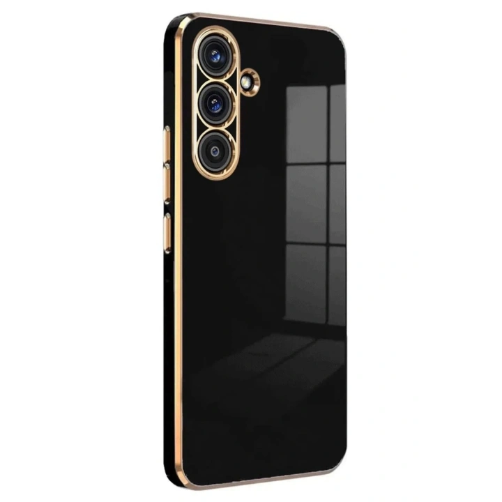 Mey İthalat®  Samsung Galaxy S25 FE Volet Silikon - Siyah
