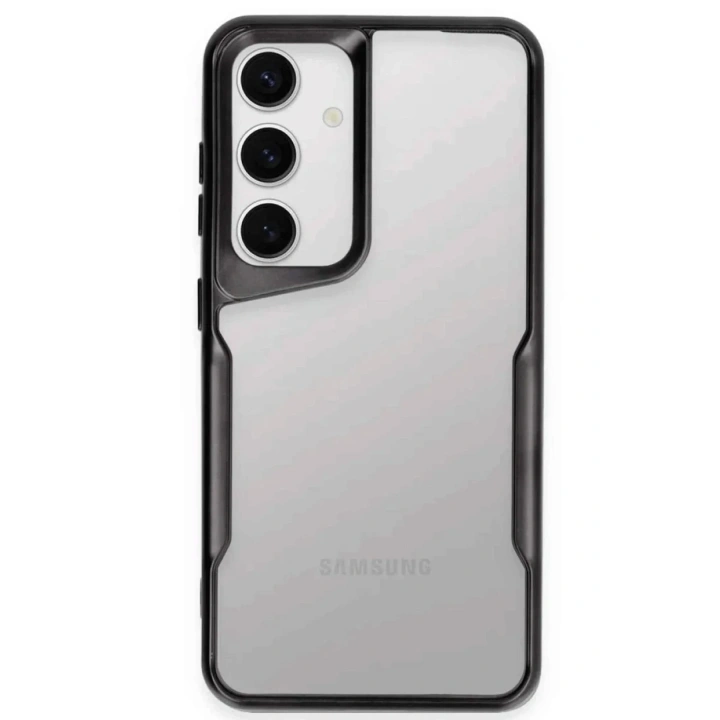 Mey İthalat®  Samsung Galaxy S25 Kılıf Boyi Silikon Kapak - Siyah