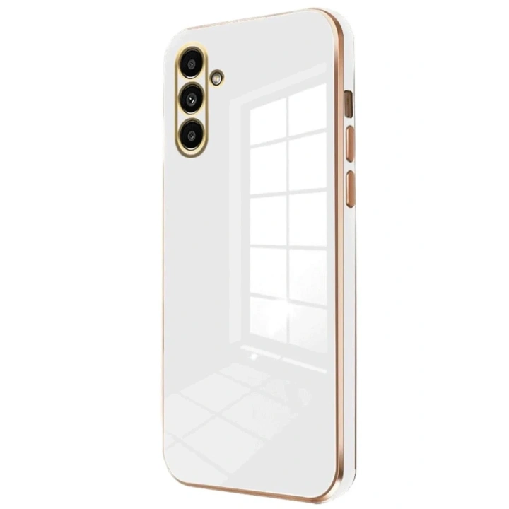 Mey İthalat®  Samsung Galaxy S25 Plus Kılıf Volet Silikon - Beyaz