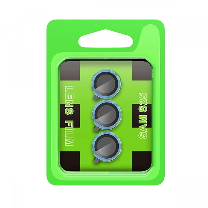 Mey İthalat®  Samsung Galaxy S25 Raze Metal Kamera Lens - Mavi