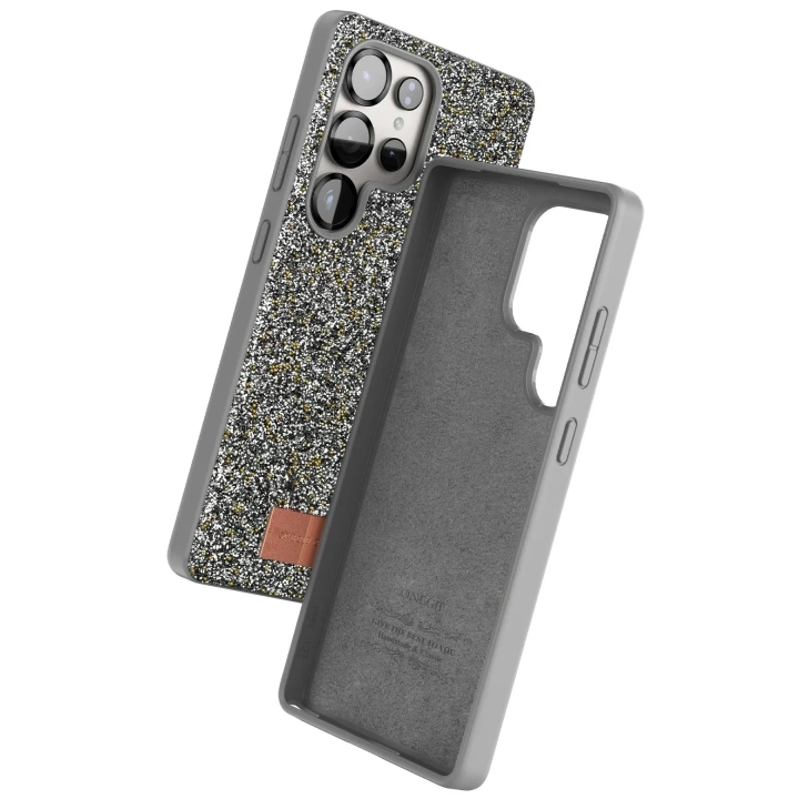 Mey İthalat®  Samsung Galaxy S25 Ultra Bright Simli Kapak - Gümüş