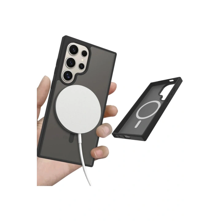 Mey İthalat®  Samsung Galaxy S25 Ultra Jota Magsafe Kapak - Pudra