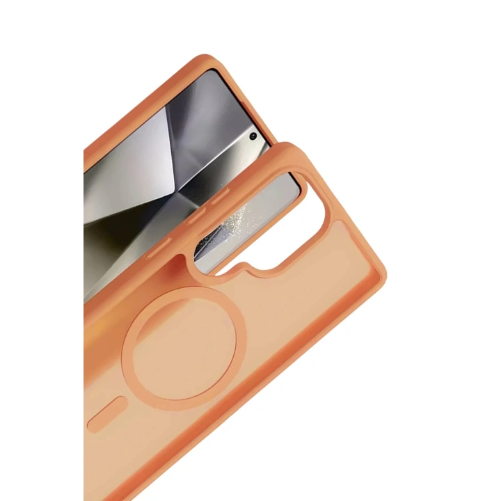 Mey İthalat®  Samsung Galaxy S25 Ultra Jota Magsafe Kapak - Turuncu
