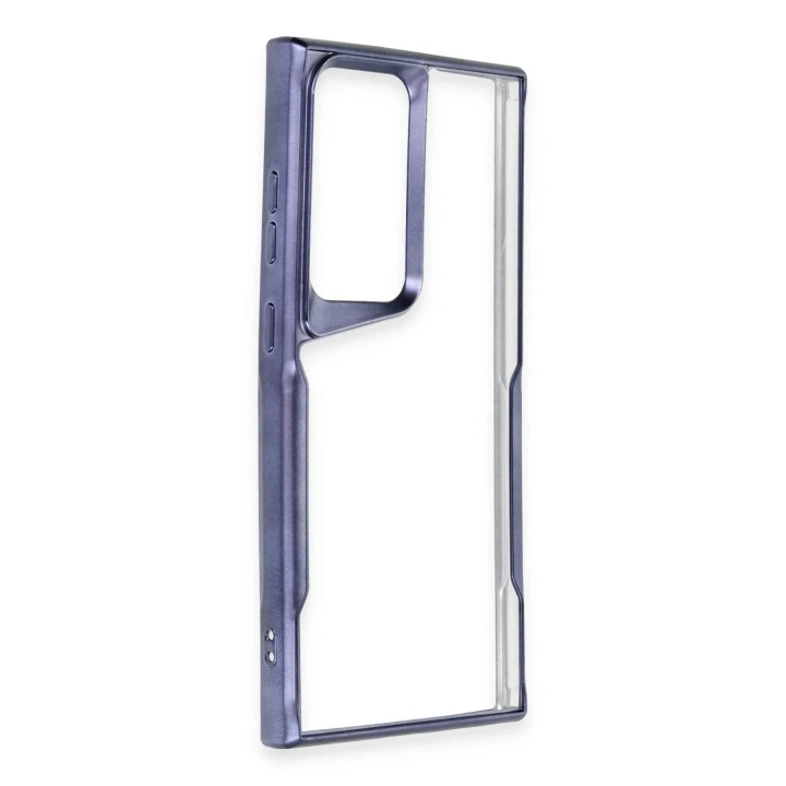Mey İthalat®  Samsung Galaxy S25 Ultra Kılıf Boyi Silikon Kapak - Lacivert