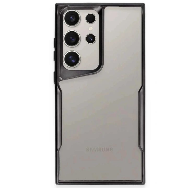 Mey İthalat®  Samsung Galaxy S25 Ultra Kılıf Boyi Silikon Kapak - Siyah