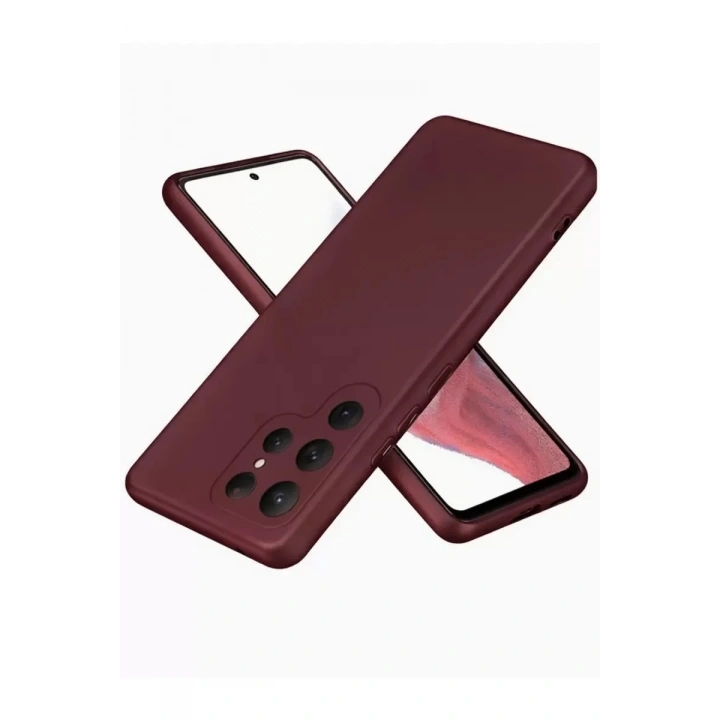 Mey İthalat®  Samsung Galaxy S25 Ultra Kılıf First Silikon - Bordo