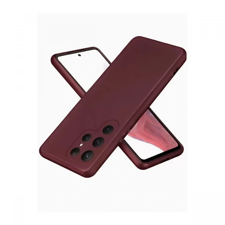 Mey İthalat®  Samsung Galaxy S25 Ultra Kılıf First Silikon - Bordo