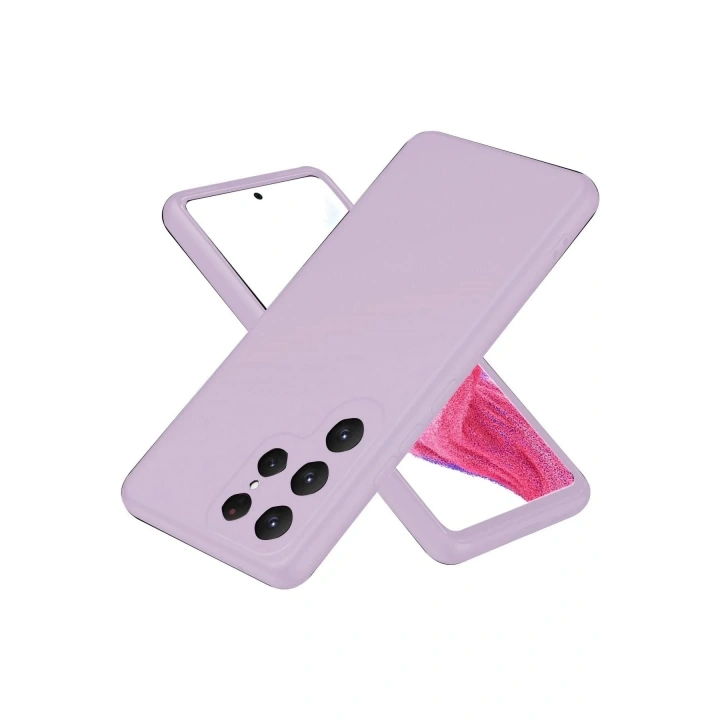 Mey İthalat®  Samsung Galaxy S25 Ultra Kılıf First Silikon - Lila