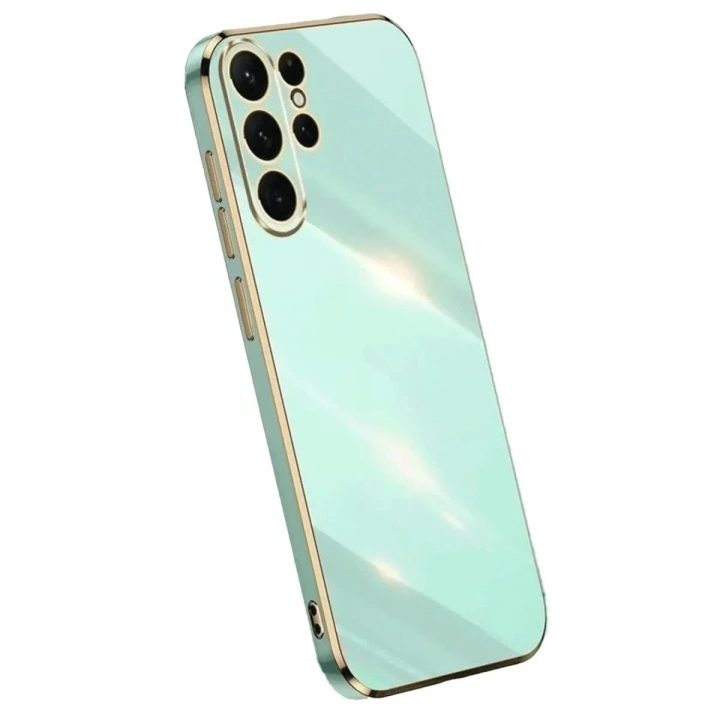 Mey İthalat®  Samsung Galaxy S25 Ultra Kılıf Volet Silikon - Açık Yeşil
