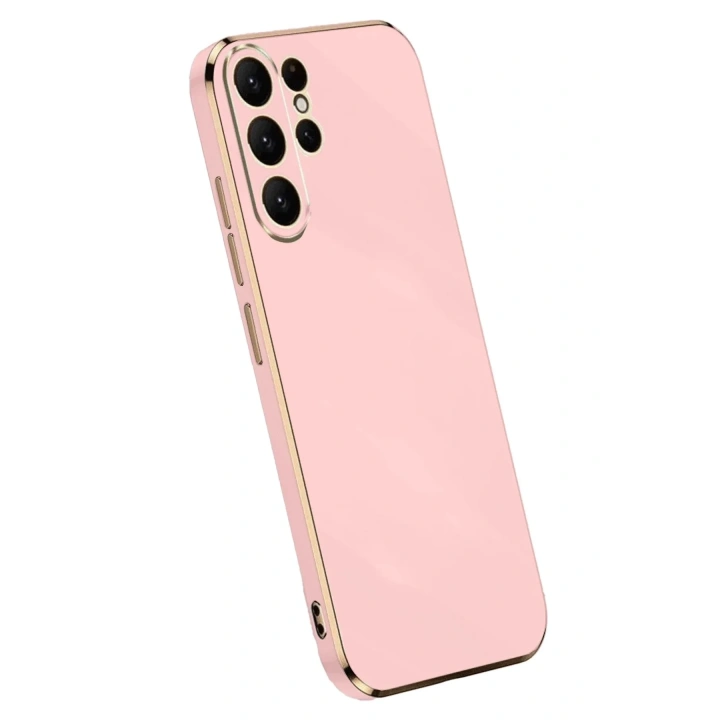 Mey İthalat®  Samsung Galaxy S25 Ultra Kılıf Volet Silikon - Pembe