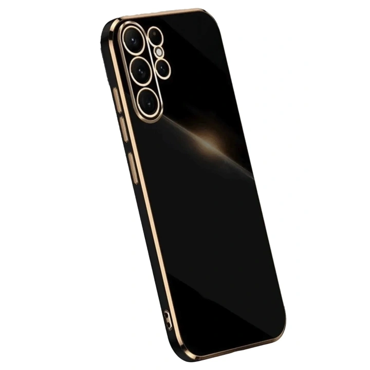 Mey İthalat®  Samsung Galaxy S25 Ultra Kılıf Volet Silikon - Siyah