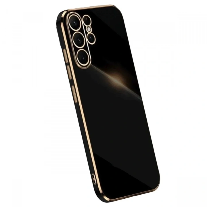 Mey İthalat®  Samsung Galaxy S25 Ultra Kılıf Volet Silikon - Siyah