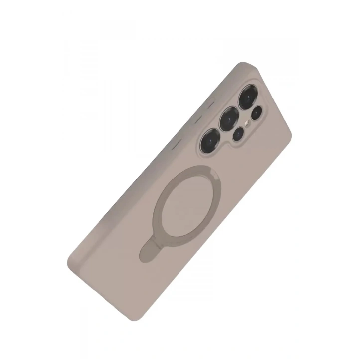 Mey İthalat®  Samsung Galaxy S25 Ultra Regal Magsafe Standlı Kapak - Çöl Titanyum