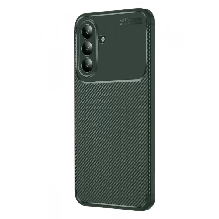 Mey İthalat®  Samsung Galaxy S26 Auto Focus Karbon Kapak - Koyu Yeşil
