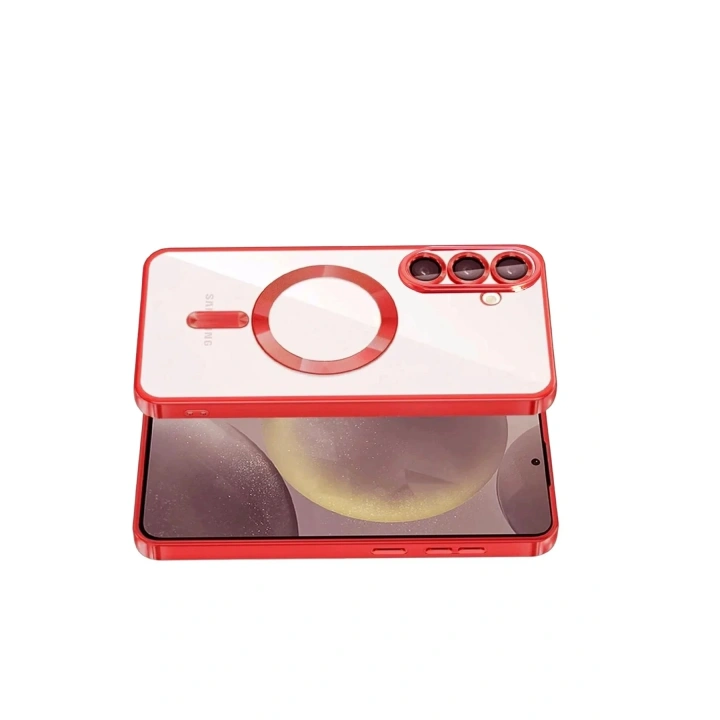 Mey İthalat®  Samsung Galaxy S26 Kross Magneticsafe Kapak - Kırmızı