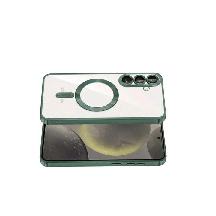 Mey İthalat®  Samsung Galaxy S26 Kross Magneticsafe Kapak - Koyu Yeşil