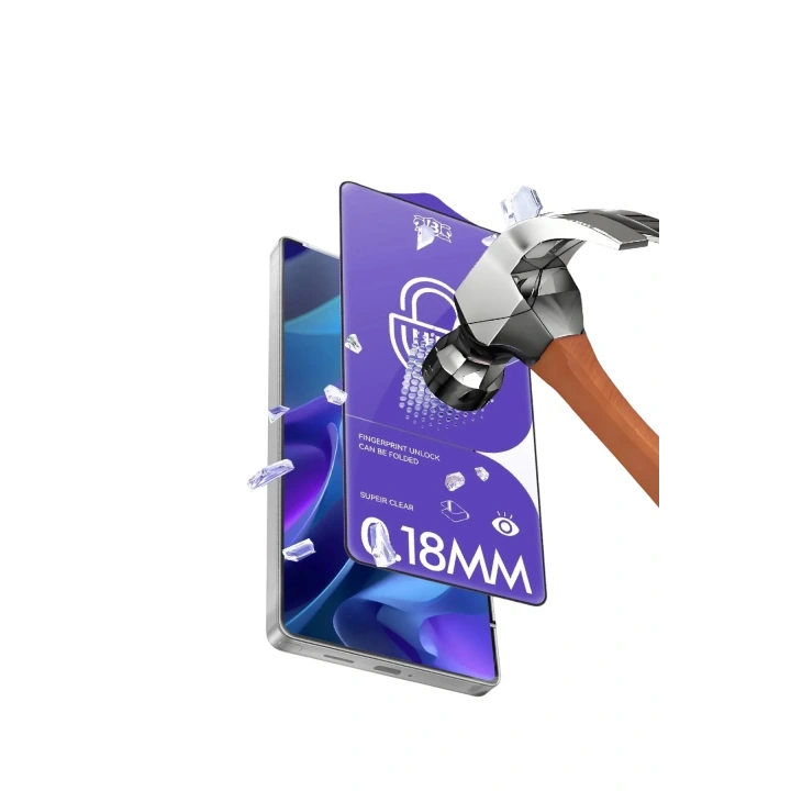 Mey İthalat®  Samsung Galaxy S26 Plus Bilvis 3D Cam Ekran Koruyucu - Siyah