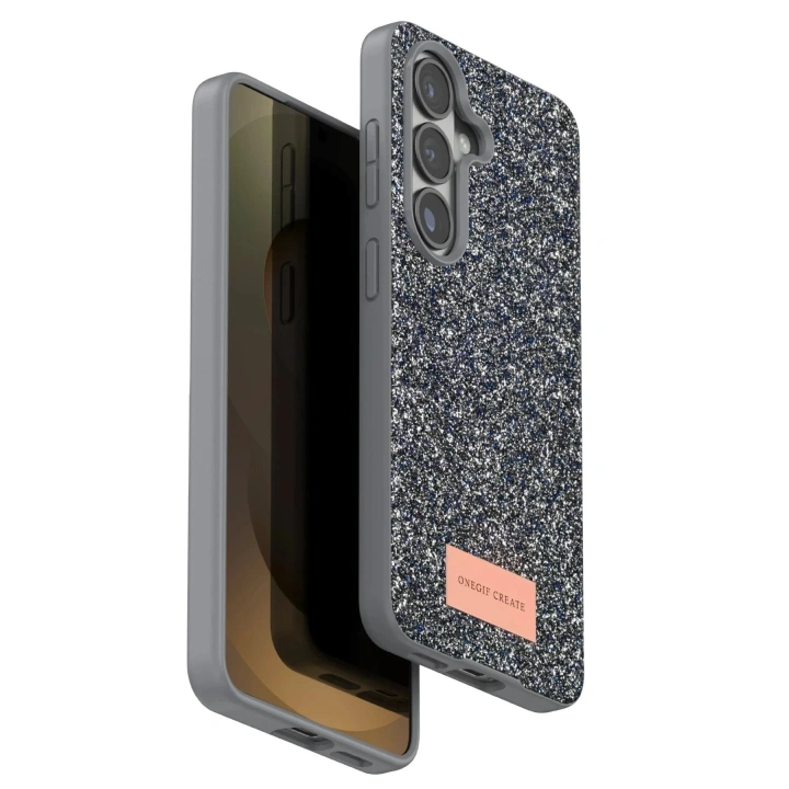 Mey İthalat®  Samsung Galaxy S26 Plus Bright Simli Kapak - Gümüş