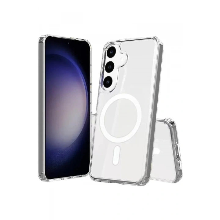 Mey İthalat®  Samsung Galaxy S26 Plus Magneticsafe Şeffaf Silikon - Şeffaf