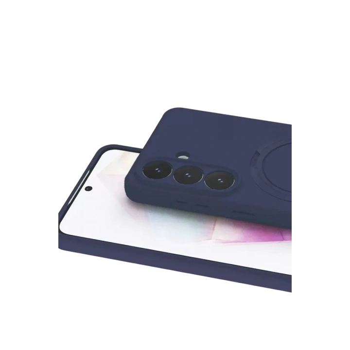 Mey İthalat®  Samsung Galaxy S26 Plus Regal Magsafe Standlı Kapak - Lacivert