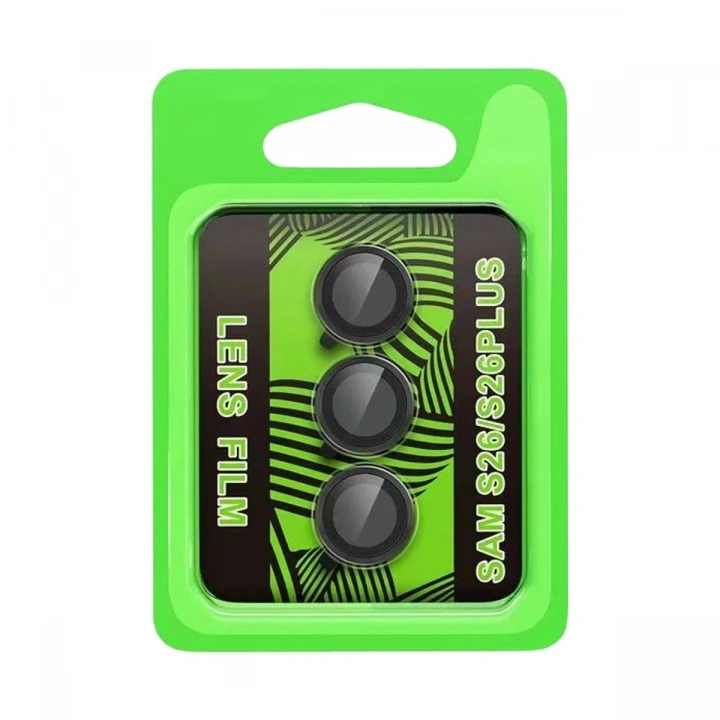 Mey İthalat®  Samsung Galaxy S26 Raze Metal Kamera Lens - Siyah